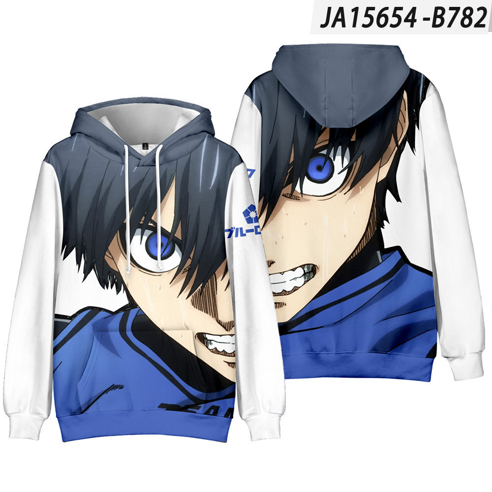 Anime Merchandise Hoodie - Новинка 2026 года: аниме-мерч BLUE LOCK,