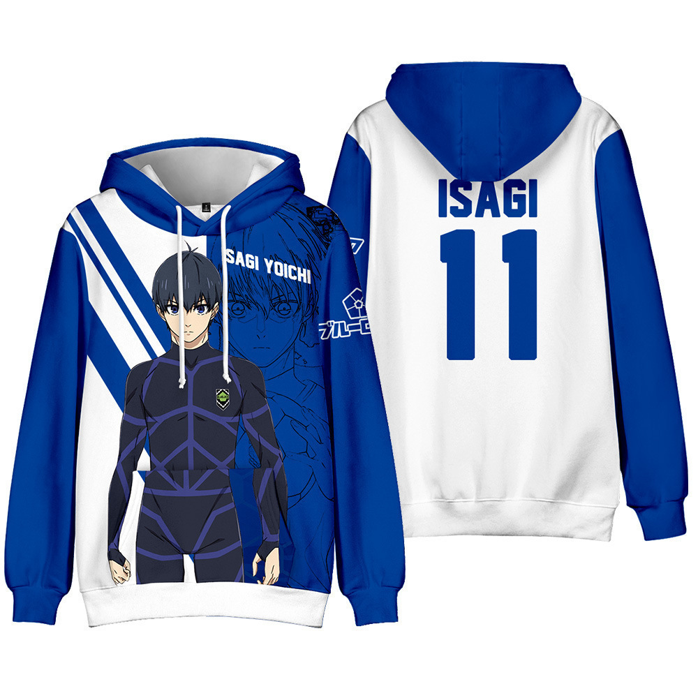 Anime Merchandise Hoodie - Новая аниме-коллекция BLUE LOCK: модная повседневная