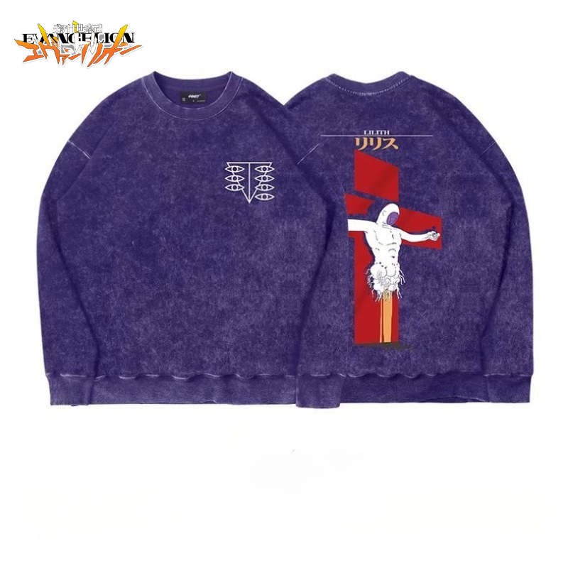 Anime Merchandise Hoodie - Мужская толстовка-куртка EVA-01 в японском стиле,