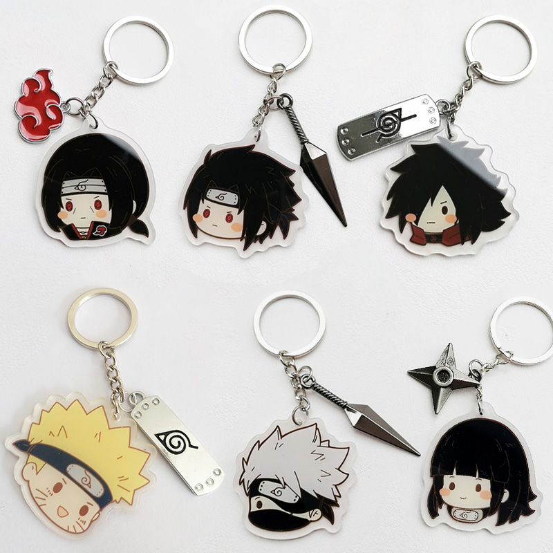 Rare Anime Merchandise - Аниме Наруто фигурки акриловый брелок очаровательные