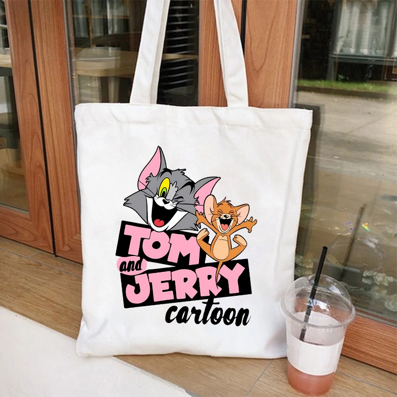 Anime Tote Bag - Симпатичная холщовая сумка с Томом и